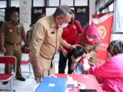 Wali Kota Tangsel Pelaksanaan Vaksin Dosis ke 2 di SDN Pisangan 02