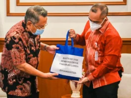 1000 Paket Sembako Dari BPJamsostek, Benyamin : Untuk Vaksinasi Lansia
