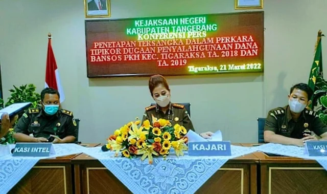 Konferensi Pers Kejaksaan Negeri Kabupaten Tangerang.