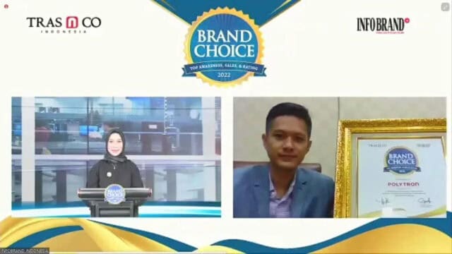 Kulkas POLYTRON Raih Penghargaan Brand Choice Award 2022