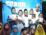 Para peserta lomba yang diadakan oleh Pemuda Guradog Barat di Mushola Nurul Hidayah, Kampung Guradog, Desa Citorek Timur, Kecamatan Cibeber, Kabupaten Lebak.