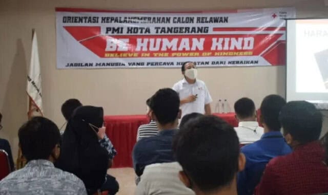Orientasi Kepalangmerahan Calon Relawan PMI Kota Tangerang Bentuk Jiwa Sosial