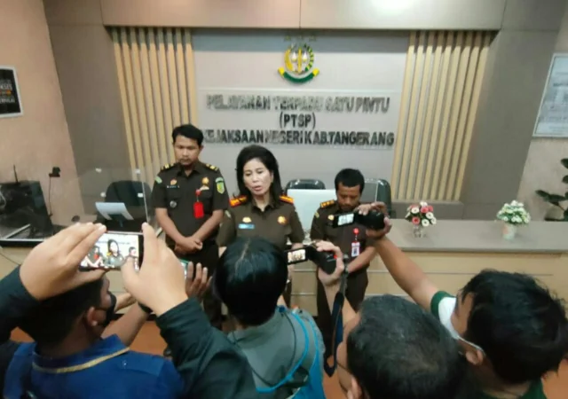 Konferensi Pers Kejari Kabupaten Tangerang.