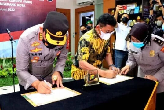 Polrestro Tangerang Kota Deklarasikan Penguatan Zona Integritas Menuju WBK