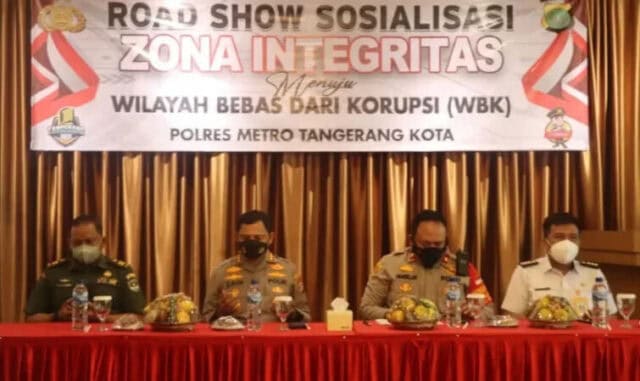 Sosialisasi Perdana Zona Integritas Polres Metro Tangerang Kota, Ini Harapan Kapolres