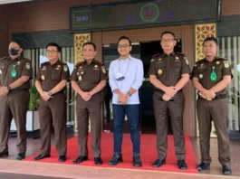 Rano Alfath anggota DPR RI bersama Jajaran Kejati Banten.