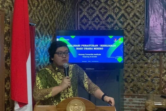 Abraham Direktur Karang Tumaritis Institute Apresiasi Bank BNI yang Berperan Penting Dalam Penguatan Sektor UMKM Direktur Karang Tumaritis, Abraham Garuda Laksono.