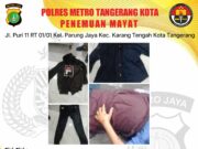 Penemuan Mayat Wanita Tanpa Identitas di Kota Tangerang, Polisi Sebar Ciri-Cirinya