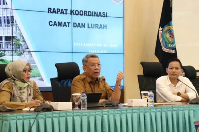 Gelar Rakor Camat dan Lurah se-Tangsel, Wali Kota Instruksikan untuk Benahi Data Pemilih