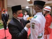 Upacara di Lapangan Ahmad Yani, 51 Anggota Paskibraka Kota Tangerang Dikukuhkan