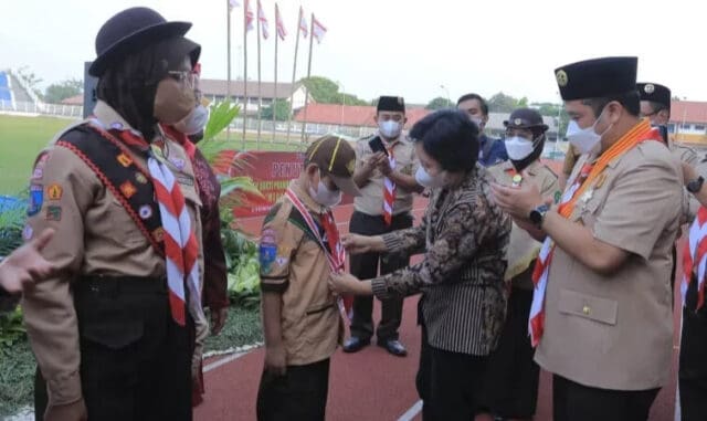 1000 Pramuka Garuda dan 41 Anggota Jambore Dunia Delegasi Kota Tangerang Dikukuhkan