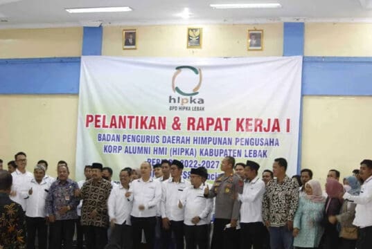 BPD Hipka Lebak Periode 2022-2027 Resmi Dilantik, Ajak Alumni HMI Berwirausaha Pengurus BPD HIPKA Kabupaten Lebak periode 2022-2027.