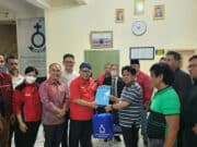 Anggota DPR RI Fraksi PDIP Dapil Banten, Ananta Wahana dan jajaran pengurus DPD PDIP Banten saat melakukan pertemuan dengan Pengurus dan Panitia Pembangunan Gereja HKBP Maranatha di Istana Cilegon.