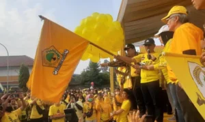 Rangkaian HUT Golkar ke-58 di Kota Tangerang, Stadion Benteng Berwarna Kuning