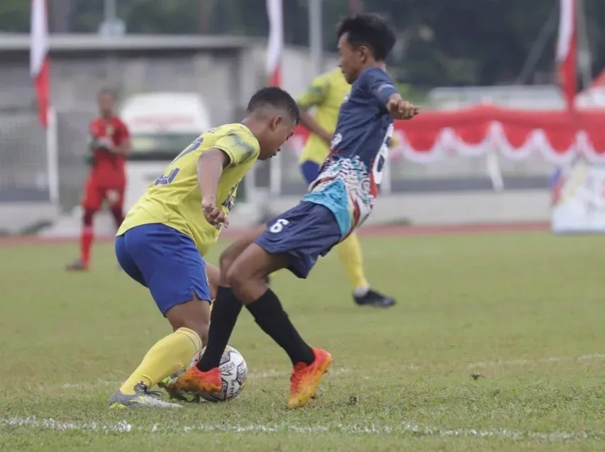 Foto Sepak Bola Porprov Banten 2022, Kota Tangerang - Kota Serang