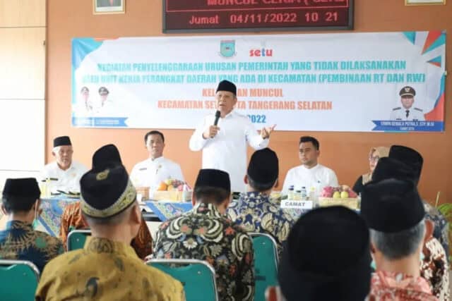 Perkuat Sinergi, Pemkot Tangsel Gelar Pembinaan RT/RW