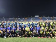 Jajal Lampu Stadion Benteng Rebond, Forkopimda Tanding Lawan Wartawan