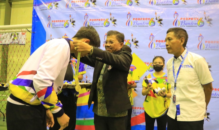 Top! Futsal Putra dan Putri Kota Tangerang Borong Medali Emas Porprov Banten 2022