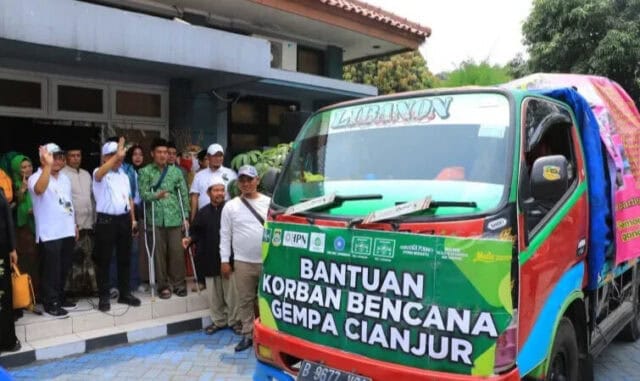 Himpunan Pengusaha Nahdiyin Salurkan Bantuan Gempa Cianjur