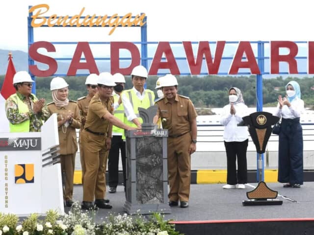 Presiden Jokowi Resmikan Bendungan Sadawarna di Kabupaten Sumedang