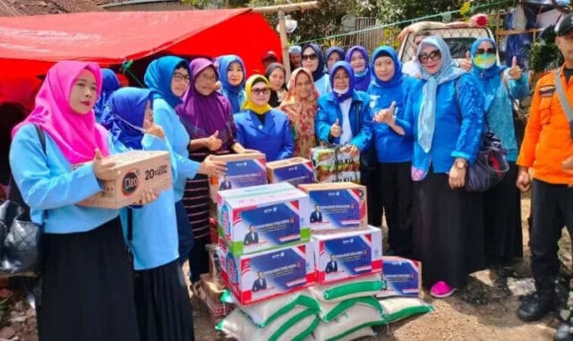 Duka Gempa Cianjur, Perempuan Demokrat Republik Indonesia Salurkan Logistik