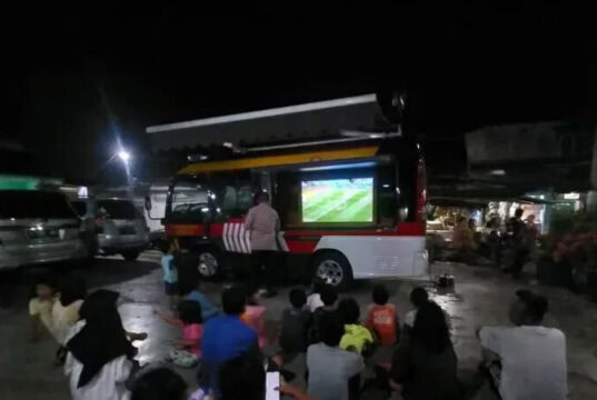 Nobar Piala Dunia 2022 di Kampung Inggris, Terasa Beda