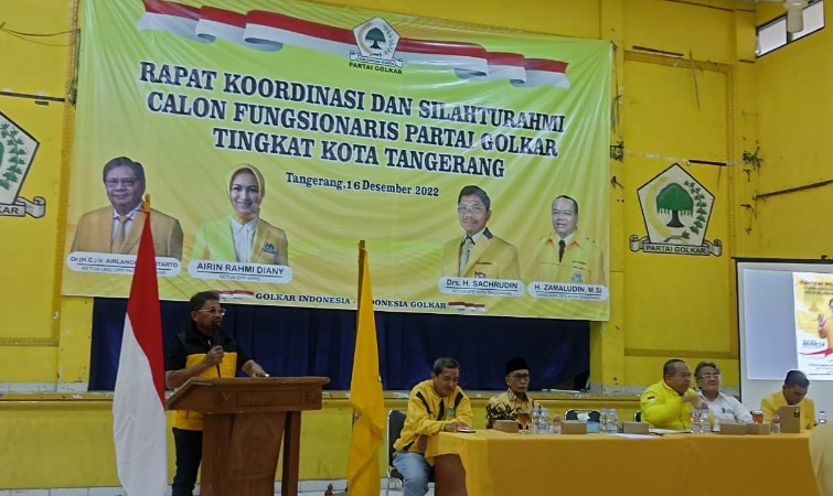 Ketua DPD Golkar Kota Tangerang, Sachrudin: Fungsionaris itu Corong Partai