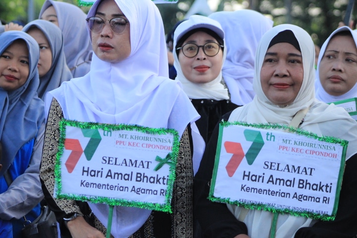 15.000 Peserta Ikuti Gerak Jalan Kerukunan HAB ke-77 Kemenag RI di Kota Tangerang