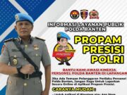 Polda Banten Launching Aplikasi Propam Presisi, Masyarakat Biar Gampang Laporkan Oknum