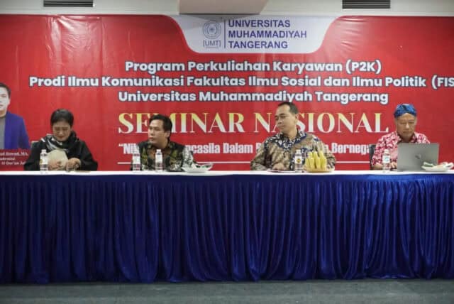 Gelar Seminar Nasional, Mahasiswa FISIP UMT Dalami Nilai-Nilai Pancasila