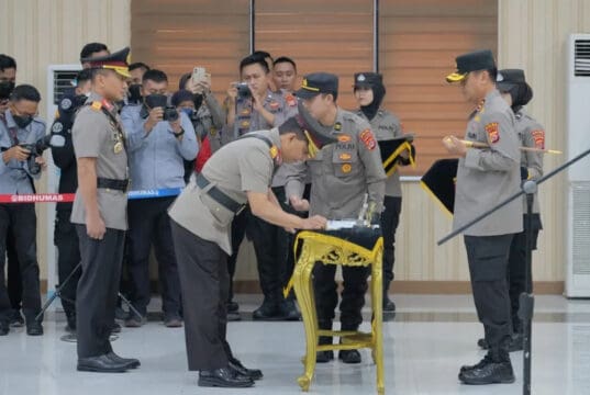 Kapolda Banten Pimpin Sertijab Wakapolda Banten Beserta 6 PJU dan Kapolresta Tangerang