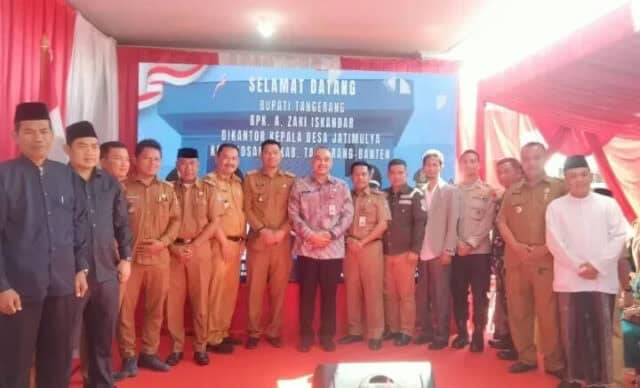 Kantor Desa jatimulya kecamatan Kosambi, di Resmikan Bupati kabupaten Tangerang