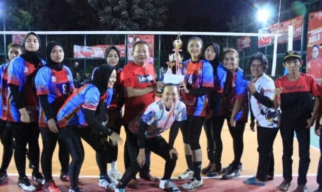 Tim Putri Voli RM Pari Gogo Juara 1 Piala Perjuangan Hattrick HUT PDIP ke- 50