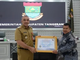 Bupati Tangerang Terima Penghargaan Predikat Pelayanan Publik 2022 dari Ombudsman, Foto Pelitabanten.com
