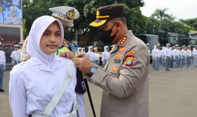 Polisi Lantik Ratusan Pelajar Patroli Keamanan Sekolah di Kota Tangerang, Ini Pesan Kapolres