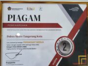 Polres Metro Tangerang Kota Peringkat 2 Terbaik Kinerja Pengelolaan Anggaran
