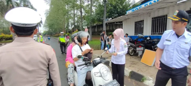 UPT Samsat Balarja Gelar Razia Pajak, Puluhan Kendaraan Bermotor Terjaring razia di Jalan Pemda