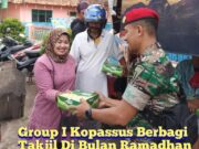 Bulan Ramadhan Group I Kopassus Serang Berbagi Takjil