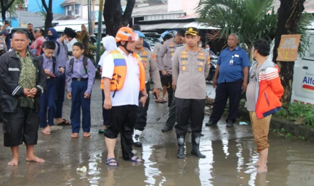 Banjir di Periuk, Polisi Disiagakan Amankan Rumah Warga Ditinggal Mengungsi