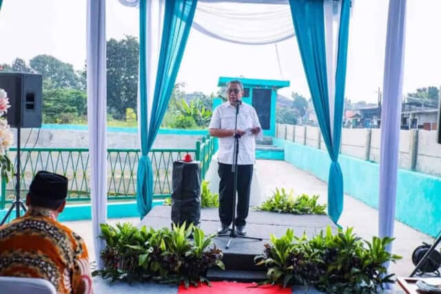 Resmikan Tandon Kampung Bulak, Benyamin: Komitmen Pemkot Atasi Masalah Banjir