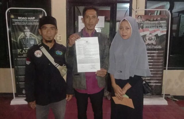 Anggota LSM Geram Banten Kawal Seorang Istri di Rawa kidang Lapor Polisi Korban KDRT