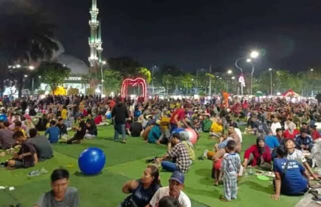Libur Lebaran, Taman-Taman di Kota Tangerang Tumpah Diserbu Warga Berwisata