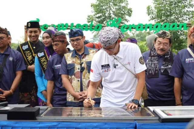 Masuk Dalam 75 Desa Wisata Terbaik, Pilar Dampingi Sandiaga Uno Kunjungi Kampung Keranggan