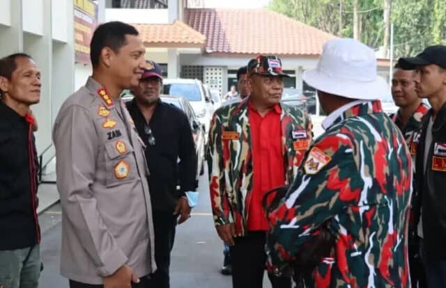 Polisi Lakukan Pengamanan Praperadilan Tersangka Pemalsu Tanah Sutrisno Lukito