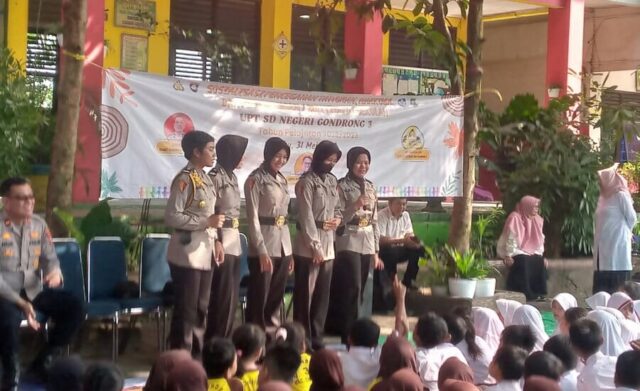 Edukasi Polisi Soal Medsos, Bullying dan Narkoba di SDN Gondrong 3, Kepsek: Mantap!