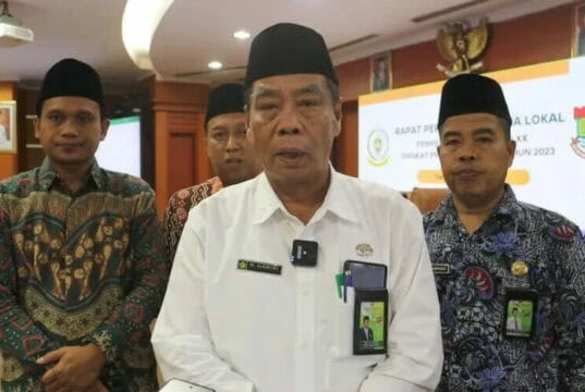 Hariri, pada rapat persiapan panitia lokal penyelenggaraan MTQ XX Tingkat Provinsi Banten Tahun 2023, Foto. (Istimewa)