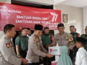 Sambut HUT Bhayangkara Ke 77, Polsek Cisauk Berikan Bansos dan Santunan Anak Yatim