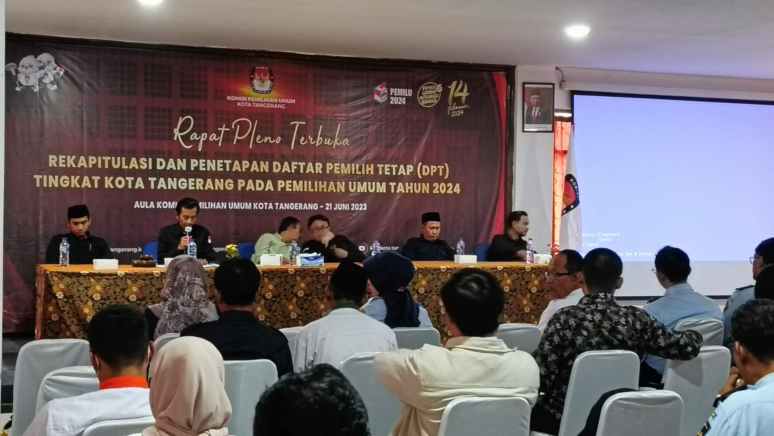 Daftar Pemilih Tetap Pemilu 2024 di Kota Tangerang 1.362.777 dengan 5.175 TPS