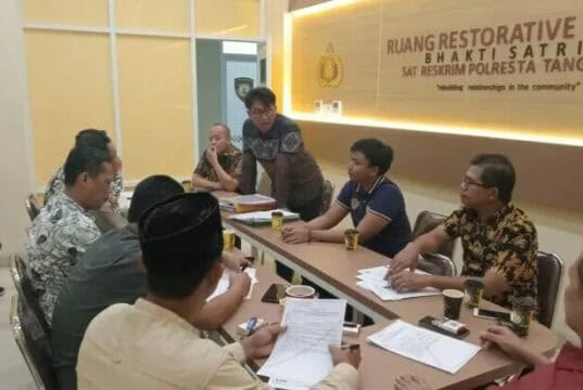 Unit III Harda Sat Reskrim Polresta Tangerang Melaksanakan Gelar Perkara Brigadir Roni, menjadi salah satu anggota dalam memimpin gelar perkara, Foto. (Istimewa)