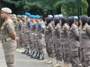 Satuan Polisi Pamong Praja (Satpol PP) kerahkan ratusan personel untuk mengamankan pagelaran MTQ Ke-20 tingkat Provinsi Banten. Foto. (Istimewa).